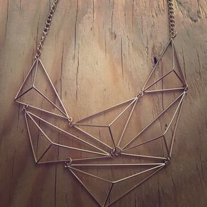 Gold geometric necklace